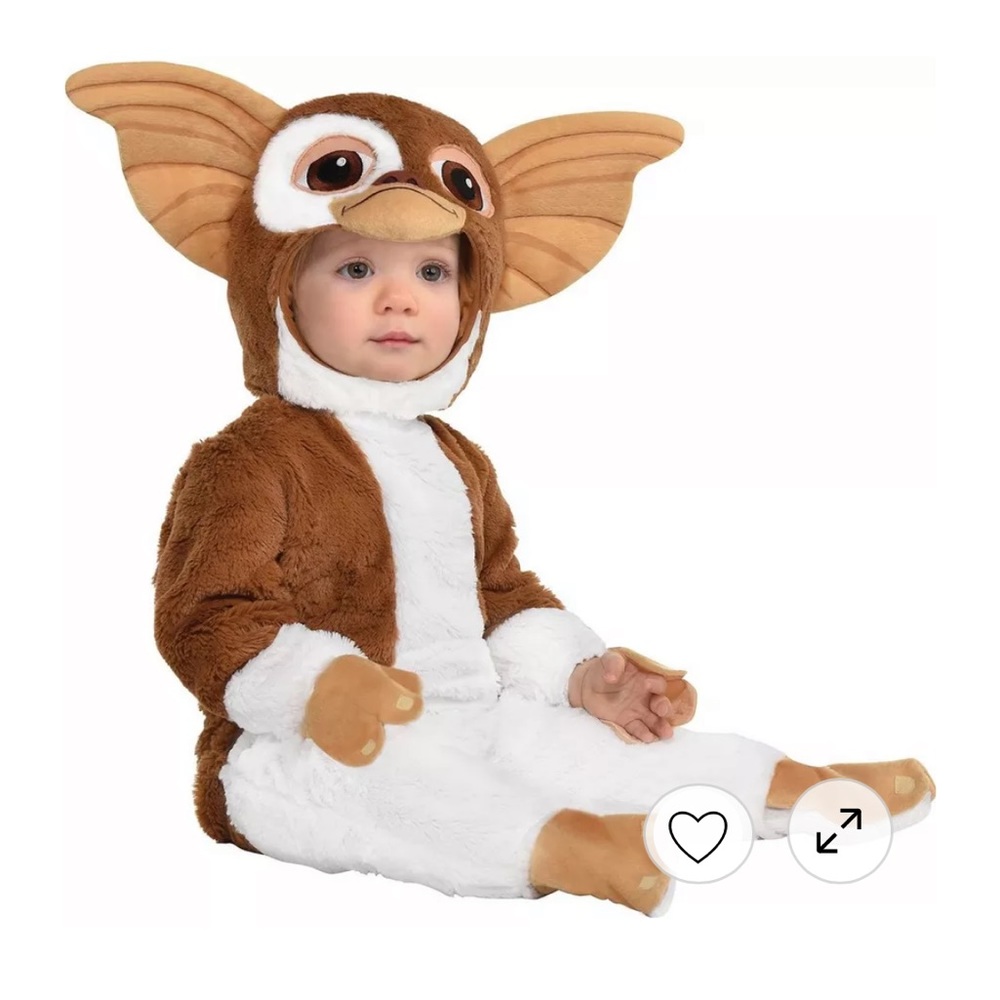 Baby Gizmo Costume - Gremlins Movie. 0-6 months. Brand new never worn